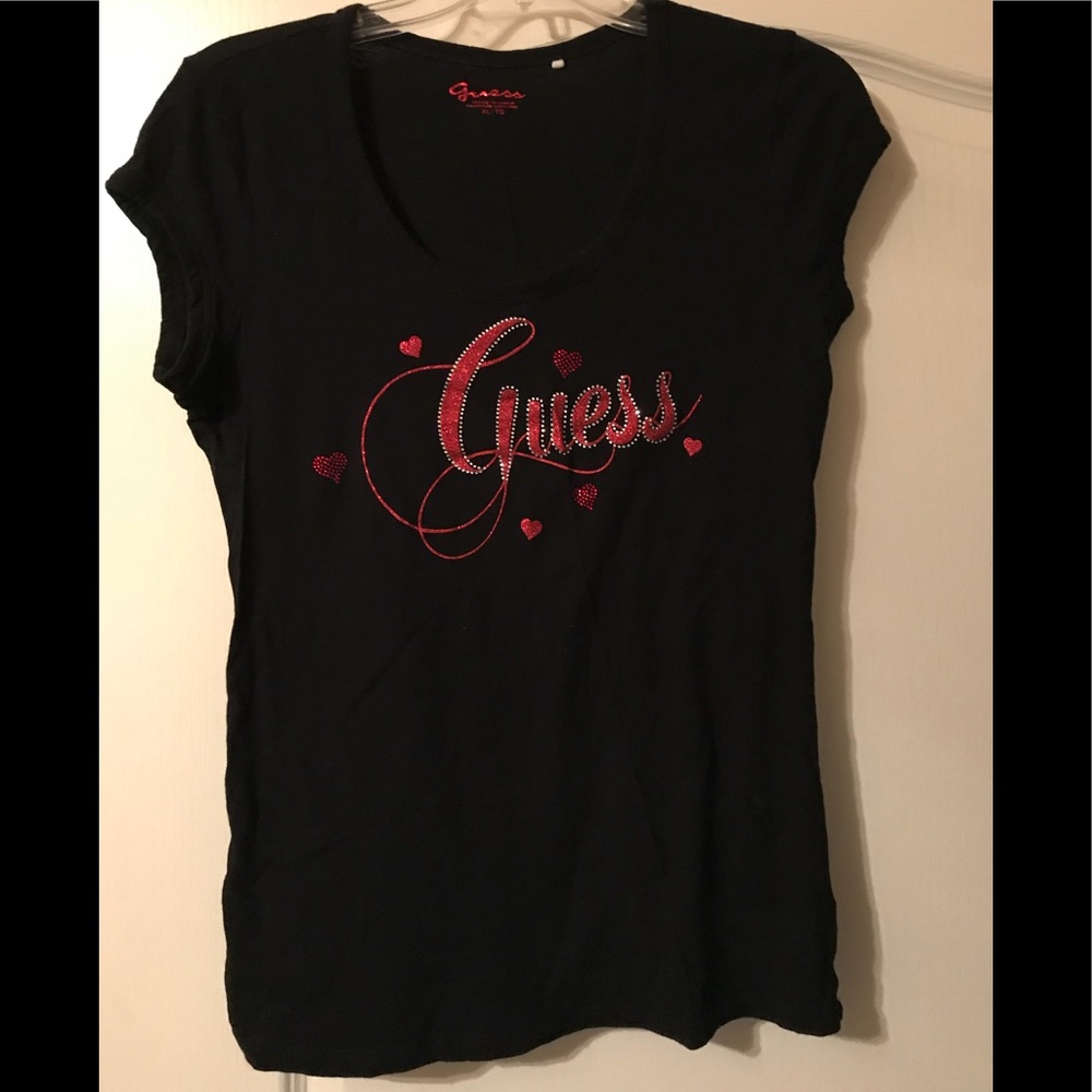 Cute Bling Guess Tee Shirt